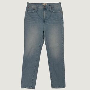 Madewell The Perfect Vintage Full-Length Jeans Light Indigo Wash Sz 33 High Rise